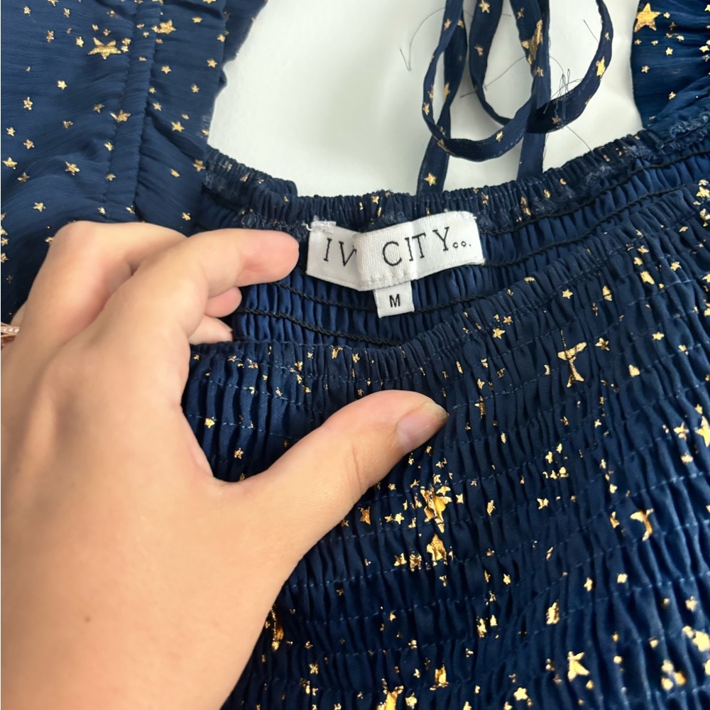 IVY CITY CO starry Night Blue Maxi Dress - Picture 2 of 2